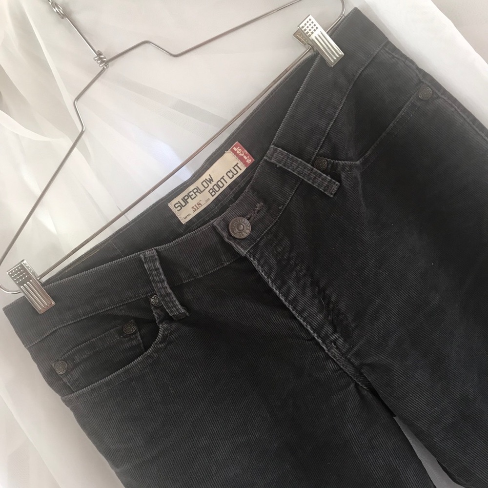 Levi’s Super-low Boot Cut Corduroy Pants Gray